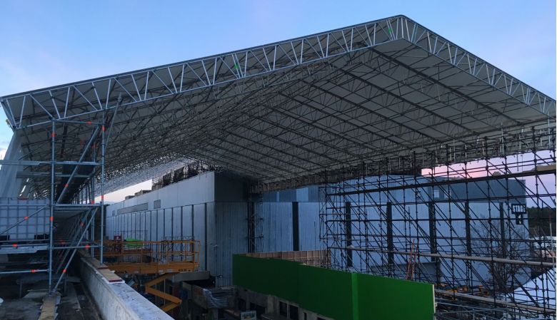 Temporary Roof - Marvel Long Cross Studios